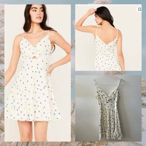 WILD MOSS WHITE MINI DRESS, SIZE SMALL